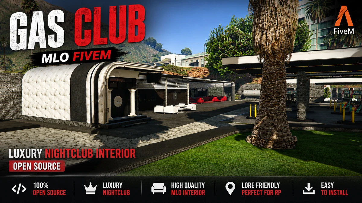 Gas Club MLO FiveM | Luxury Nightclub Interior | Open Source